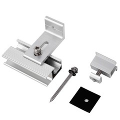 Solar Panel Roof Mount Brackets Kit Universal for 1-4 Pcs Solar Panels Mounting