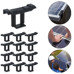 20Pcs Solar Panel Water Drainage Clips Photovoltaic Panel Water Drained Away Cli