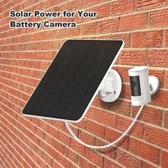 Solar Panel for Ring Camera, 5W Solar Panel Charger for Stick Up Cam/Pro Batt…