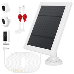 Ring Camera Solar Panel, Compatible with Ring Stick up Cam Battery, Ring Spotlig