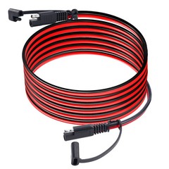 15ft SAE To SAE Battery Cable Tender Terminal Connector 14AWG Extension Cord USA