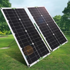 2 Pack Solar Panel Stand Portable Carbon Steel Rack Solar Panel Bracket for RV