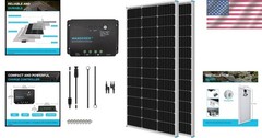 Robust 200W Solar Panel Kit with 30A Controller – Ideal for Off-Grid Adventures