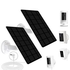 2-Pack 5W 6V Solar Panel for Ring Camera, Solar Charger Compatible with Spotl…