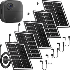 5 Pack 5W Solar Panel Charger Compatible with All-New Blink Outdoor 4 (4Th Gen)/