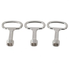 8mm Square Wrench Set 3pcs D Handle T Shape for Heating Water Tap Valve