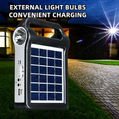 Solar Generator Panel Power Bank Outlet Camping Emergency Portable Power Station