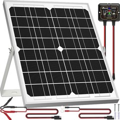 20W Waterproof Solar Panel Kit with Smart MPPT Controller & Adjustable Bracket