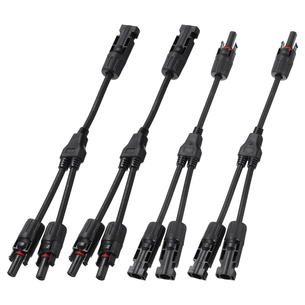 Solar Panel Connector Y Branch 2 to 1 Parallel Solar Panel Splitter 2 Way 2 Set