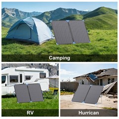 110W 220W Portable Solar Panel 400W Bifacial P68 Waterproof Foldable Solar Panel
