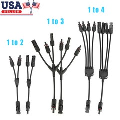Solar Panel Connectors Y Branch Parallel Adapter Cable Wire Plug Tool Kit B6