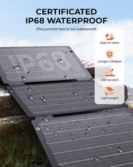 [Upgraded] BigBlue 30W Solar Panel Charger with Fast Charging USB-A and USB-C…