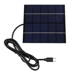 NEW Solar Charging Panel 1.5W 5V Type C Port Waterproof Phone Mini Solar Panel
