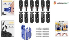 12-Pair Weatherproof Solar Panel Connectors with Spanners