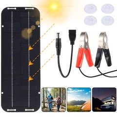 30W Solar Panel 12V Trickle Charger Battery Charger Kit Maintainer Boat Car RV