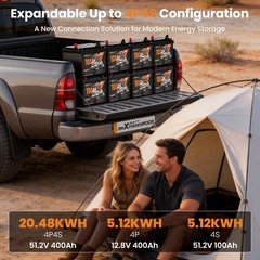 100Ah 12V Deep Cycle LiFePO4 Battery for Caravan Off Grid, Built-in BMS