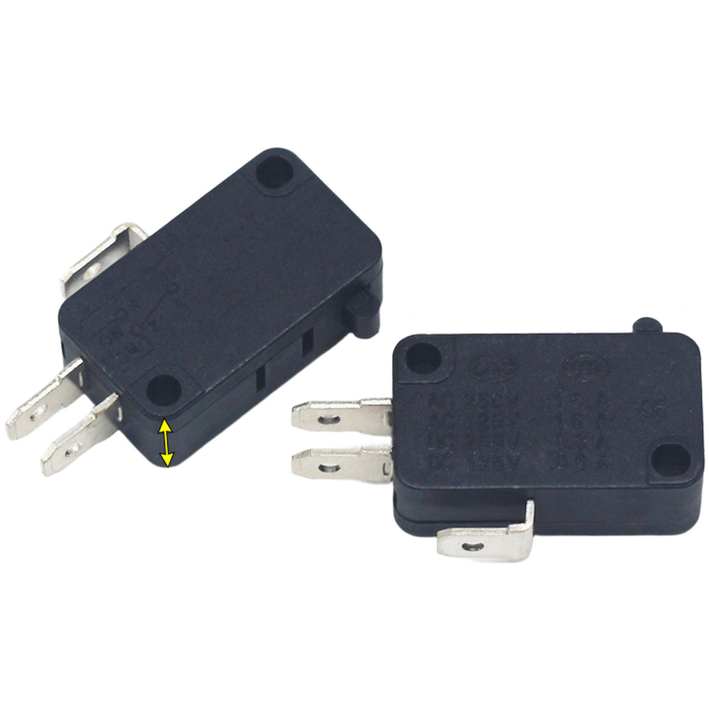 Black Bakelite 3-Pin Limit Switches 5pcs for Household Cooking Equipment