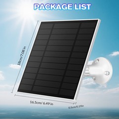 1-4X Type-C Port 5W 5V Solar Panel Outdoor Charger for CCTV Cam Security Camera