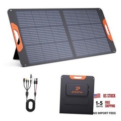 100W Portable Solar Panel with 5-in-1 Cable,23.5% Efficiency Mono 100W-1PCS