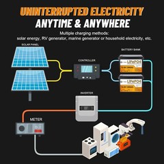 12.8V 200Ah Lithium Battery 200A BMS LifePO4 Deep Cycle Solar Marine Solar RV