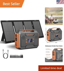 280Wh 300W Power Station with Solar Panel – Perfect for RV & Outdoor Adventures