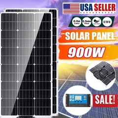 150W Flexible Solar Panel 12V Battery Charging Off Grid for Home RV Boat Camping