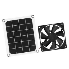 10W Monocrystalline Solar Panel Outdoor USB Solar Exhaust Fan For Greenhouse