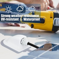 Weatherproof ABS Solar Cable Entry Gland Compatible With RV Boats Yachts Roof…