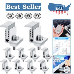 Versatile Solar Panel End Clamps – Adjustable Z Bracket Kit for Easy Install