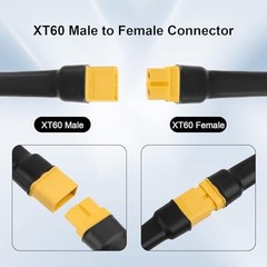 30FT XT60 Extension Cable, 10AWG Tinned Copper Wire, Heavy-Duty Power Cord for R