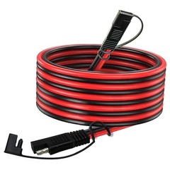 50 FT 12AWG SAE Extension Cable for Solar Panels, RV, Battery, Tractor