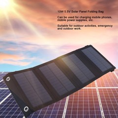 10W 5.5V Portable Solar Panel Folding Charger Board For Outdoor Travel Camping