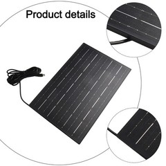 Portable Solar Panel Charger for Charging Electronics Indoors or Outdoors