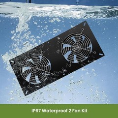 Dual High-Velocity Fans for Chicken Coop – Solar Powered & Waterproof Solution