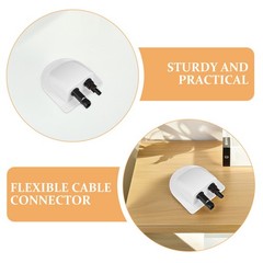 2Pcs Dual Wire Entry Glands Solar Cable Connector ABS White Outdoor Housing
