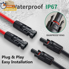Solar Connectors Y Branch Parallel Adapter 10AWG Cable (Red & Black) 💪