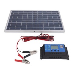 Solar Panel 10W 12V Polycrystalline IP65 Portable 30A Solar Controller5769