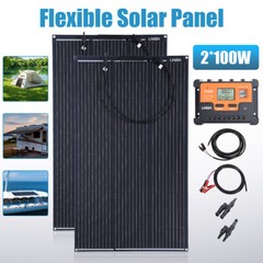 400 Watt 400W Solar Panel Kit with Solar Charge Controller 12V RV Boat Off Grid