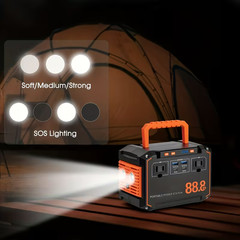 TAKKI 88Wh Portable Power Station 24000mAh Solar Generator AC DC USB Camping
