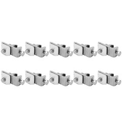 10Pcs Solar Panel Ground Clamp Aluminum Alloy M6 Lug PV Cable Coupling For Wire