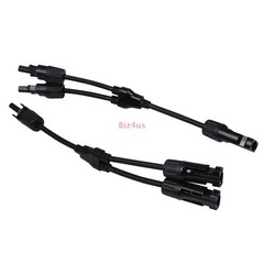 1Pair Solar Cable Splitter Waterproof IP67 2Y Branch Solar Panel Cable Connector