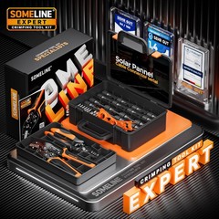 SOMELINE Solar Connector Crimping Tool Kit, 14-10 AWG Crimper for Solar Panel