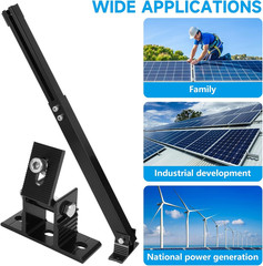 Adjustable Solar Panel Tilt Mount Brackets Aluminum Alloy Solar Panel Mounting S