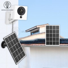 8W 5V Microcrystal Solar Panel + Mounting Bracket For Security Camera Water Pump