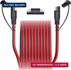 SAE to SAE Extension Cable 16AWG 10FT,SAE Extension Cable Quick Disconnect Conne