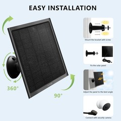 8W Solar Panel for Nest Camera – 2 Pack, Waterproof, Fast Charging, Easy Install