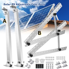 2Pcs Adjustable Solar Panel Tilt Mount Brackets Kit System Aluminum Mounting Set