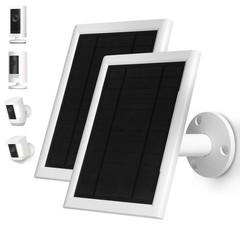 5W Solar Panel for Ring Camera & Stick Up Cam – 10ft Cord, IP65 Waterproof, 2-Pa