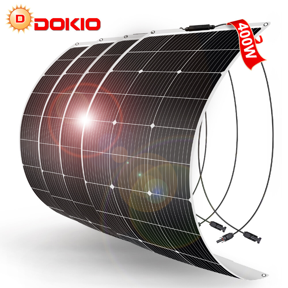 Flexible 100W 200W 400W Solar Panel Mono for RV, Camping & Outdoor Activities