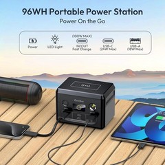 Portable Power Station 300W Solar Panel 60W Foldable